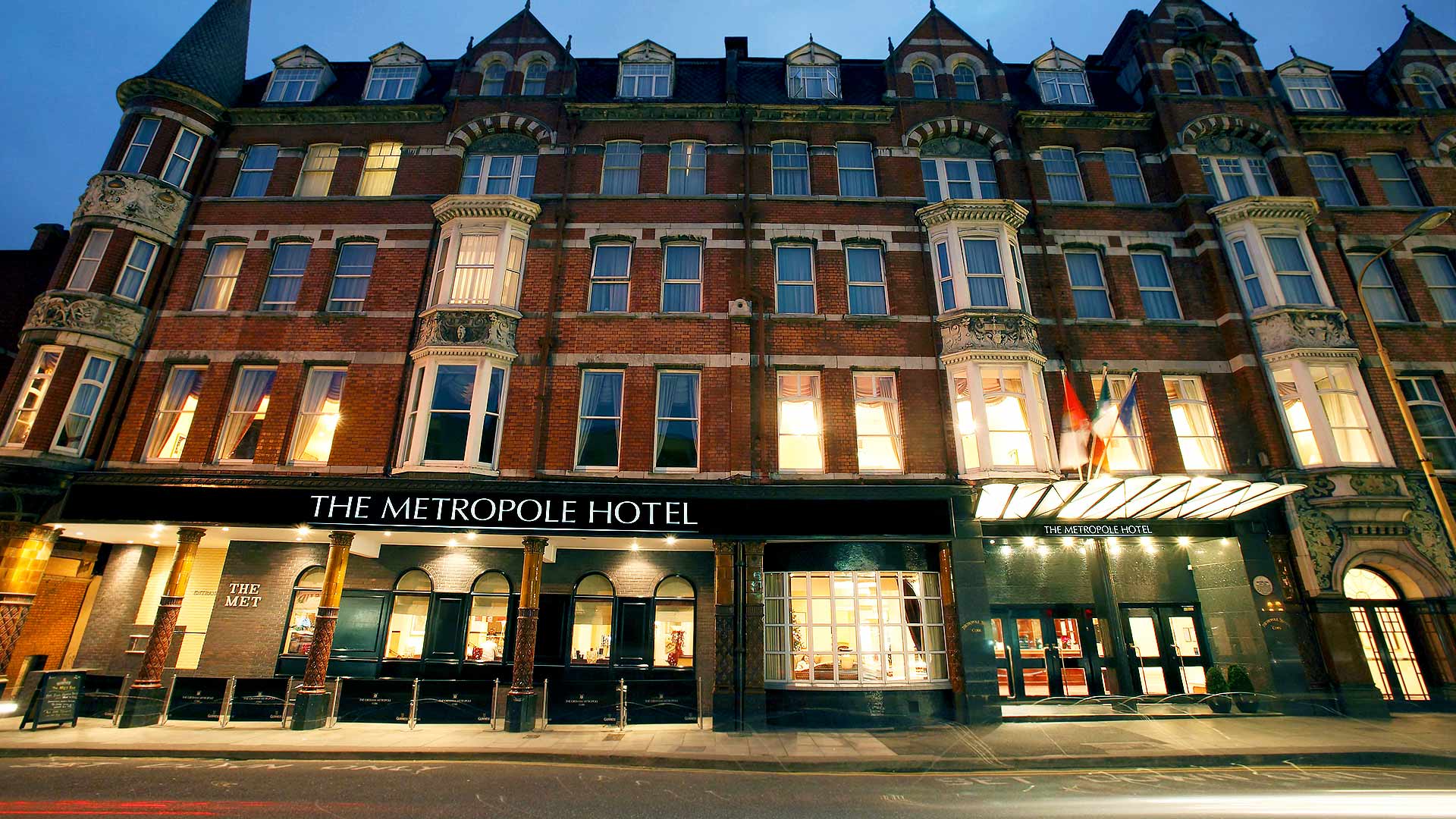 Exterior of the Metropole Hotel Cork City Centre one of the Trigon group of hotels