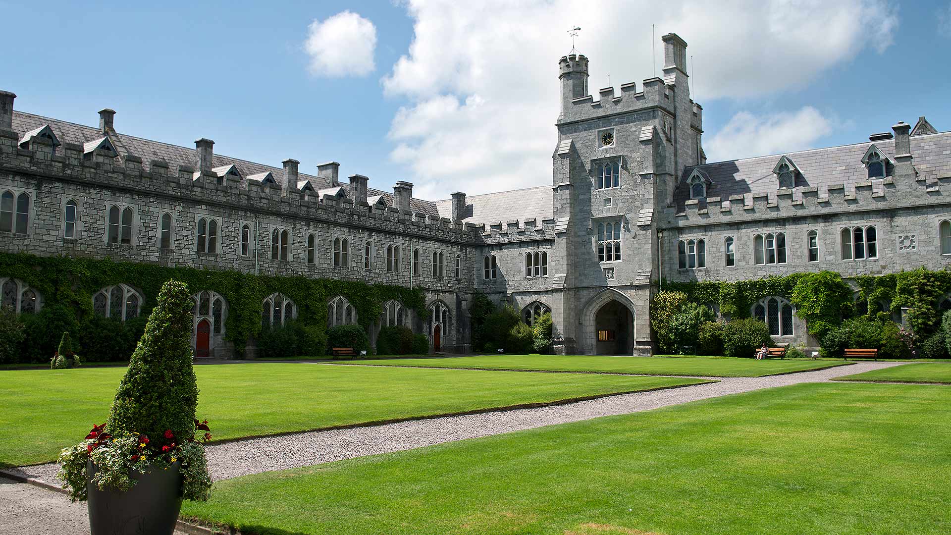 View of University College Cork and lawn