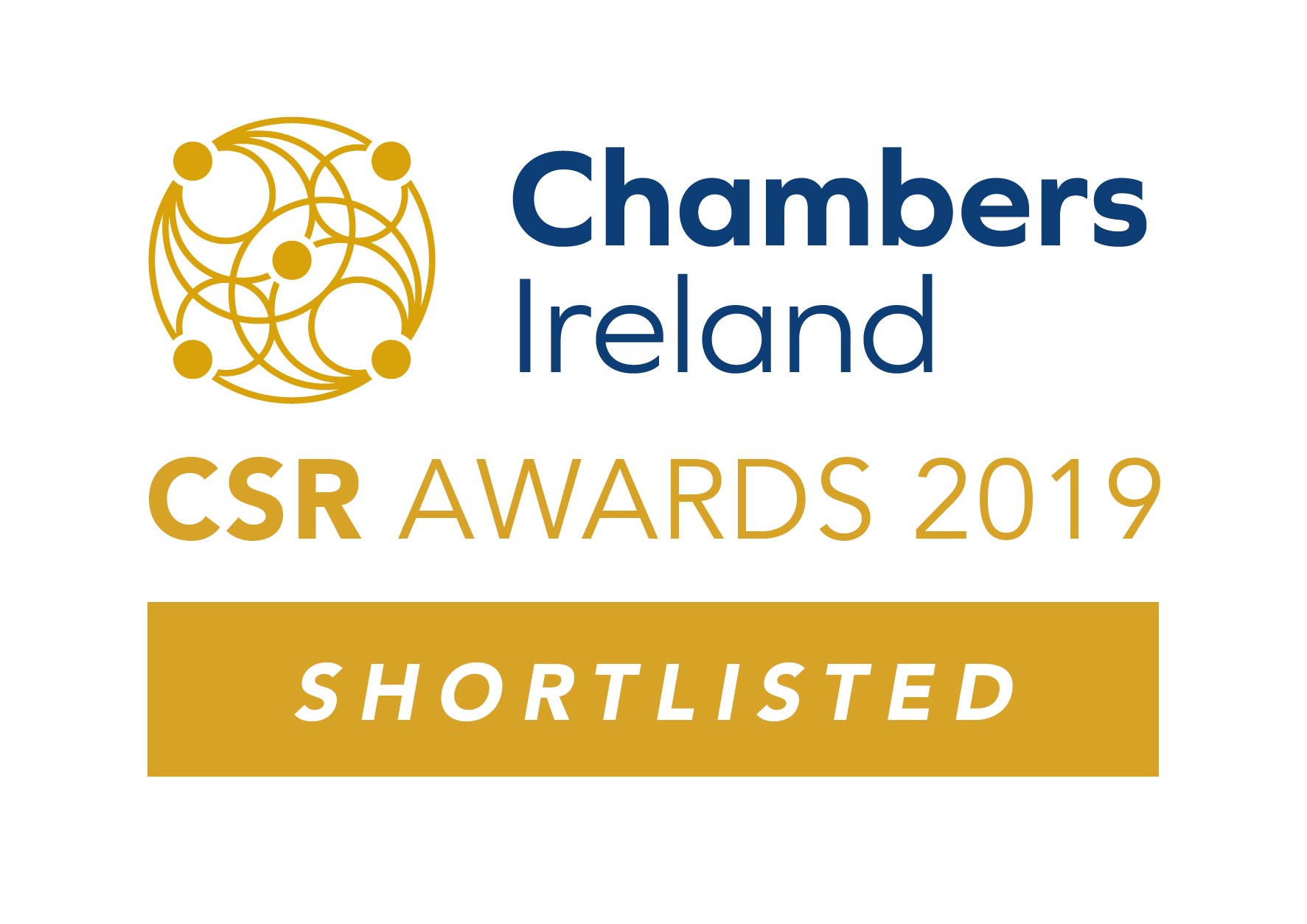 Chambers Ireland CSR Awards 2019 Shortlisted badge