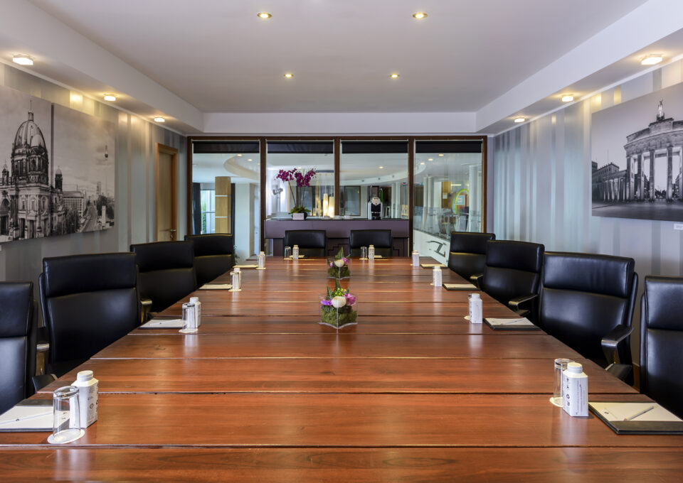Boardroom table in Cork International Hotel