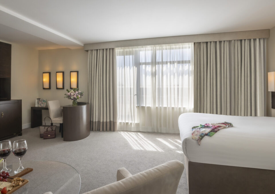 Image of deluxe bedroom at Cork International Hotel