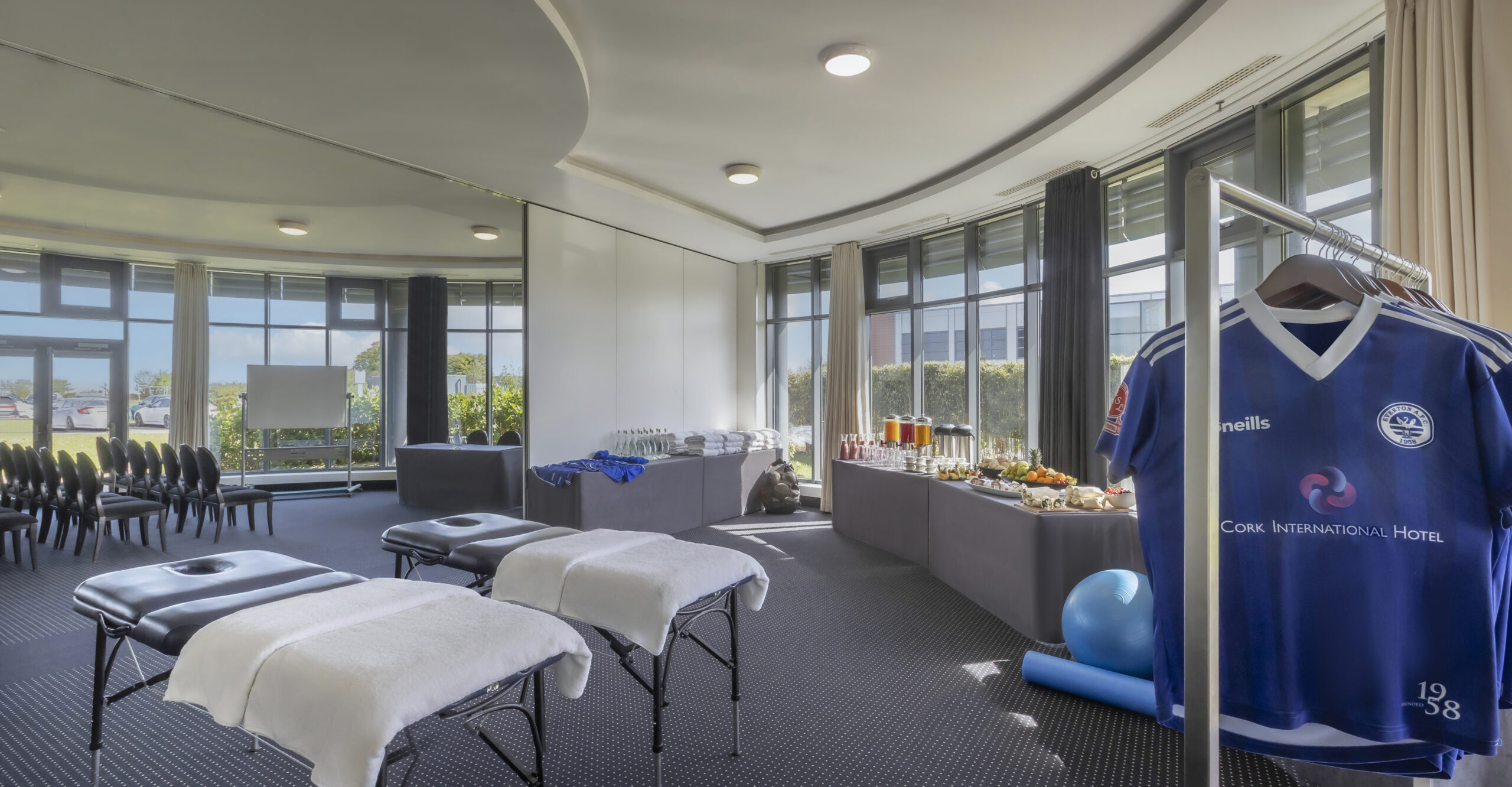 Sports Team Room set up Cork International Hotel