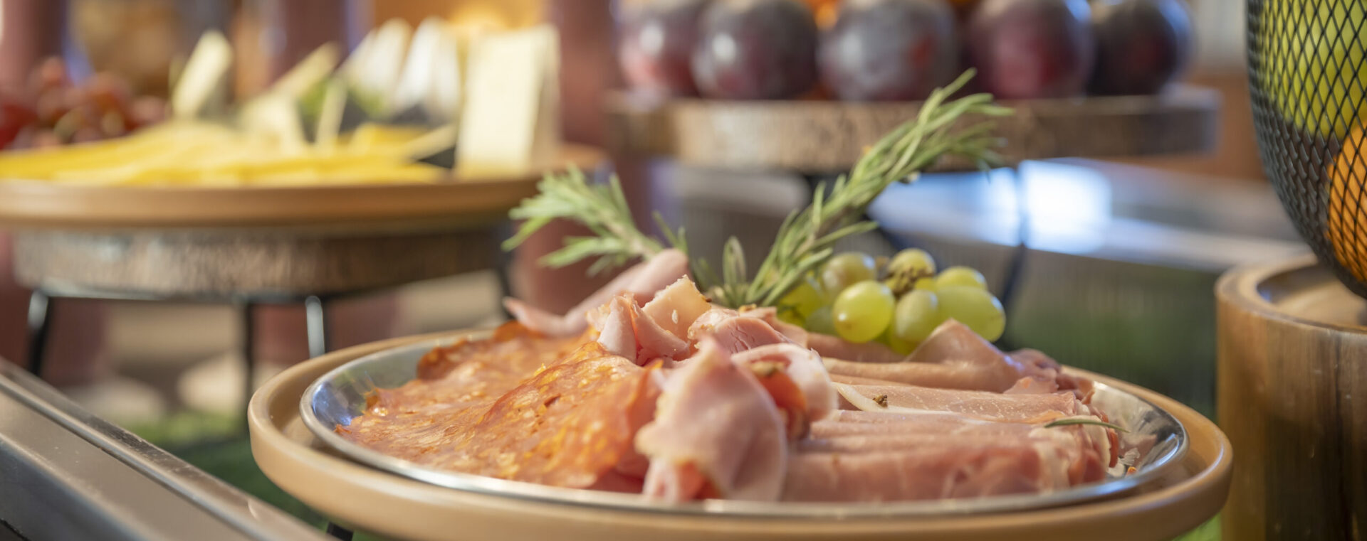 Breakfast buffet, cold meats and salmon at Cork International Hotel
