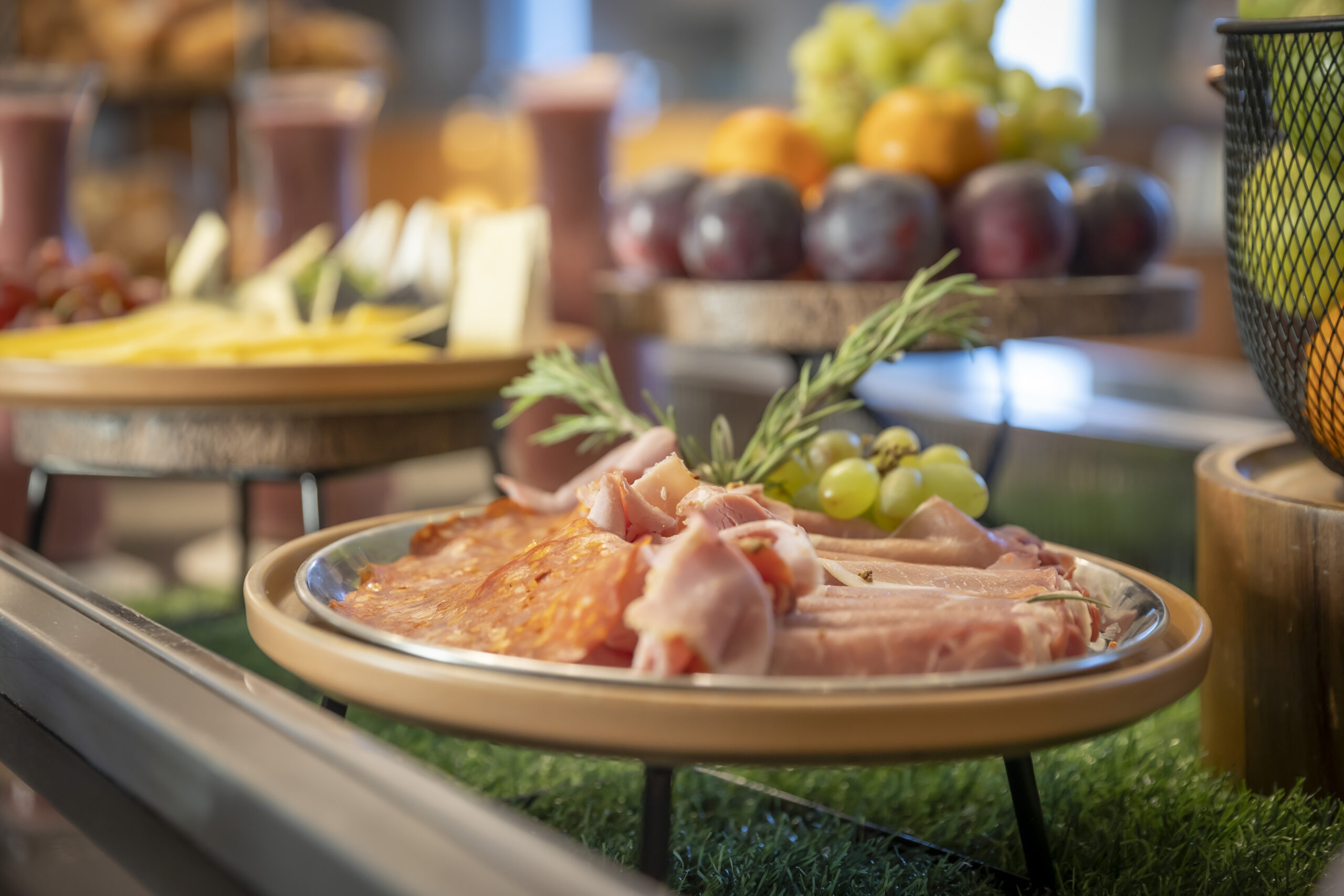 Breakfast buffet, cold meats and salmon at Cork International Hotel