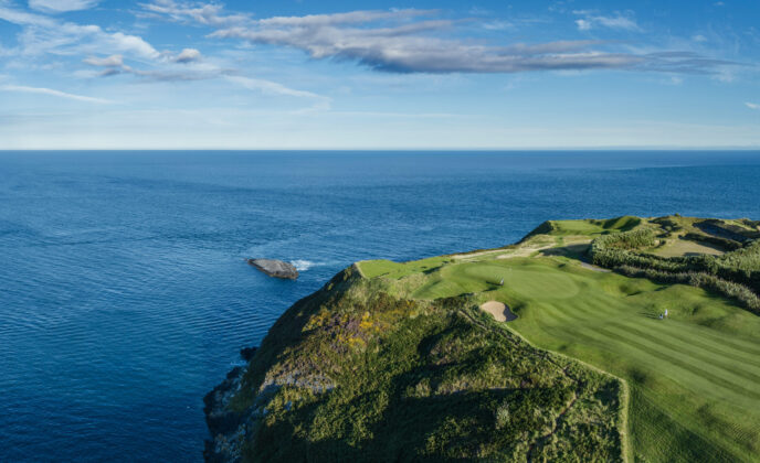 Old Head Golf Links Hole 2 Gun Hole Kinsale Co Cork master 2 2