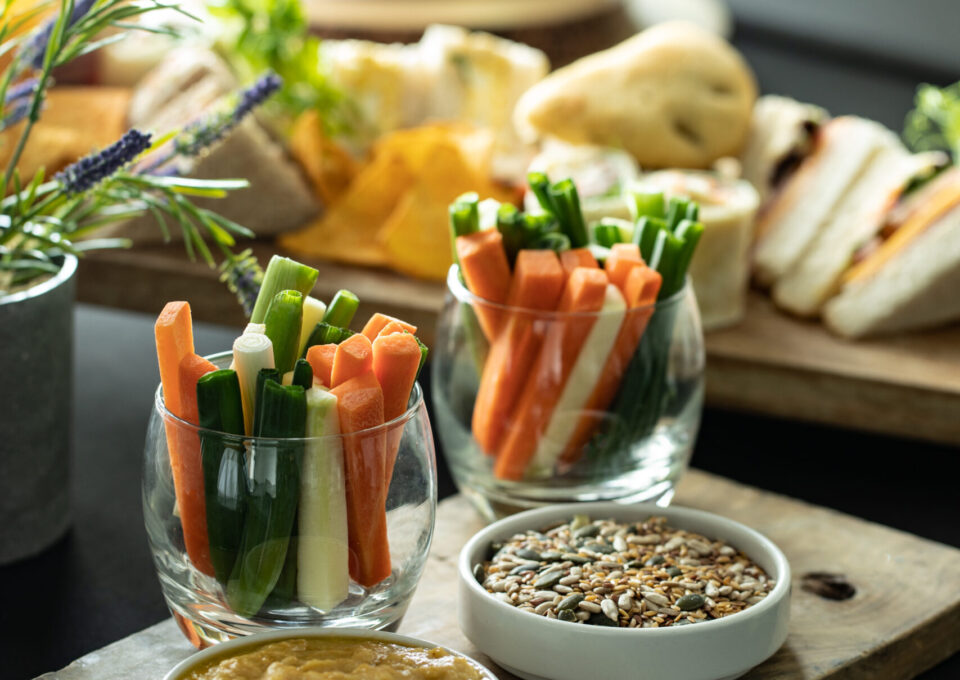 Crudite and Sandwiches, healthy option meeting breaks at Cork international Hotel