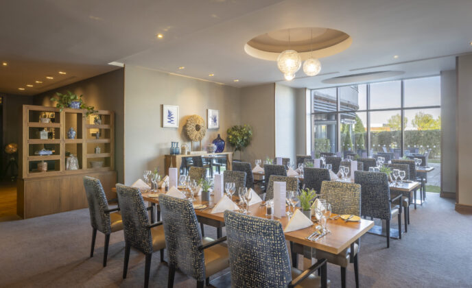 Atlantic Restaurant Set up for a private celebration