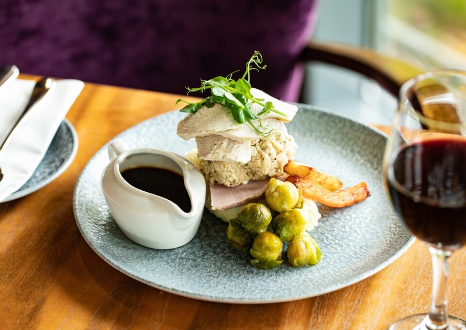 TurkeyHam with Wine Landscape NYr