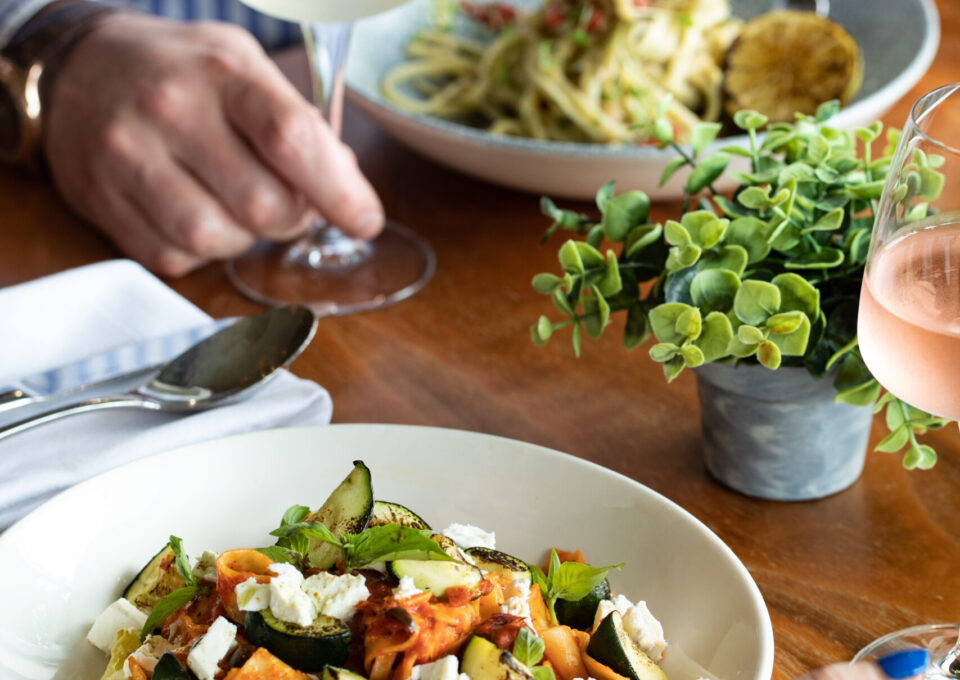 Two Pasta and People Landscape NYr Lunch or Dinner