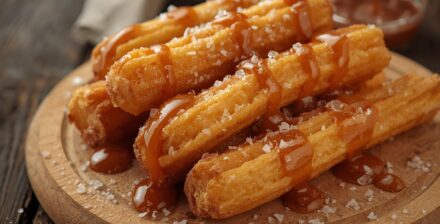 Salted caramel churros